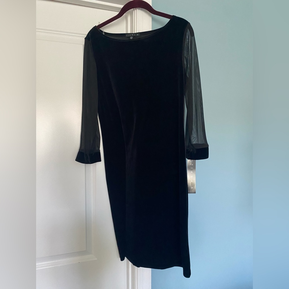 Tiana B. Black Cocktail Dress, Size 10.